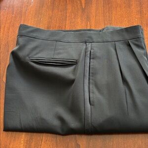 Chic Black Pleated tuxedo Pants